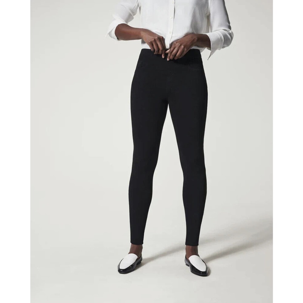 Spanx Jean-ish Ankle Leggings 20018r Black Pull On Stretch Women's Size Small - Picture 1 of 14